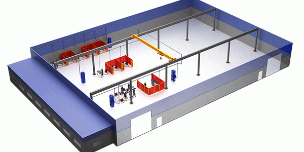 RoboVent Hi-Vac Grid Configuration: Facility-Wide Filtration