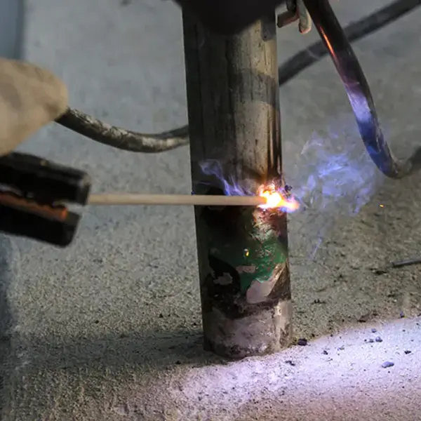 Welding with a propane deals torch and coat hanger